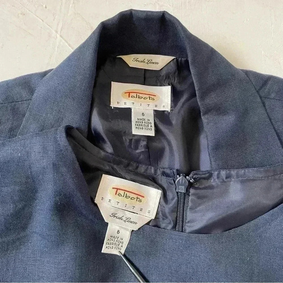 Talbots Dress Blazer Set Business Attire Workwear Career Wear Irish Linen - Picture 8 of 15